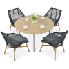 Valgomojo komplektas ALMERA DINING Juoda